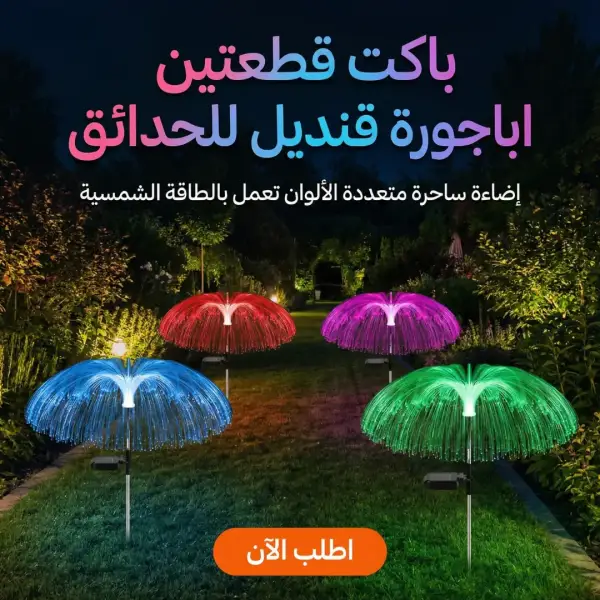 باكت قطعتين اباجورة قنديل للحدائق